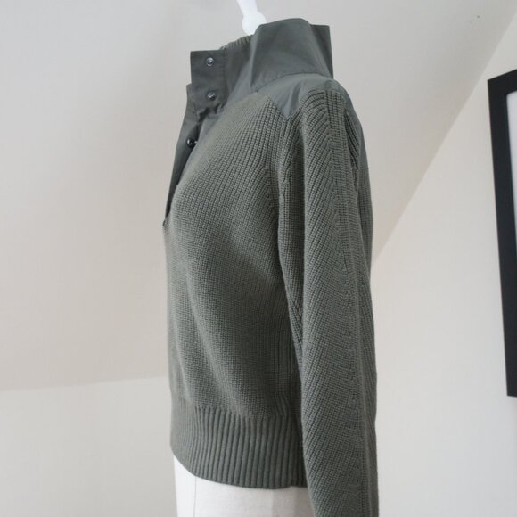 Athleta Hanover Hybrid 1/2 Zip Sweater in Beige Size Medium - Picture 13 of 16